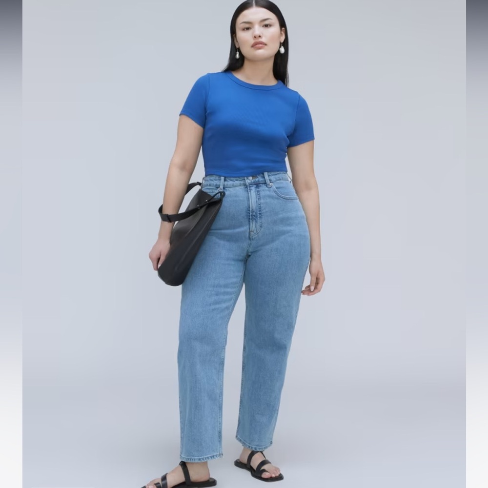 Everlane Women's Straight Leg Jeans - Light Blue